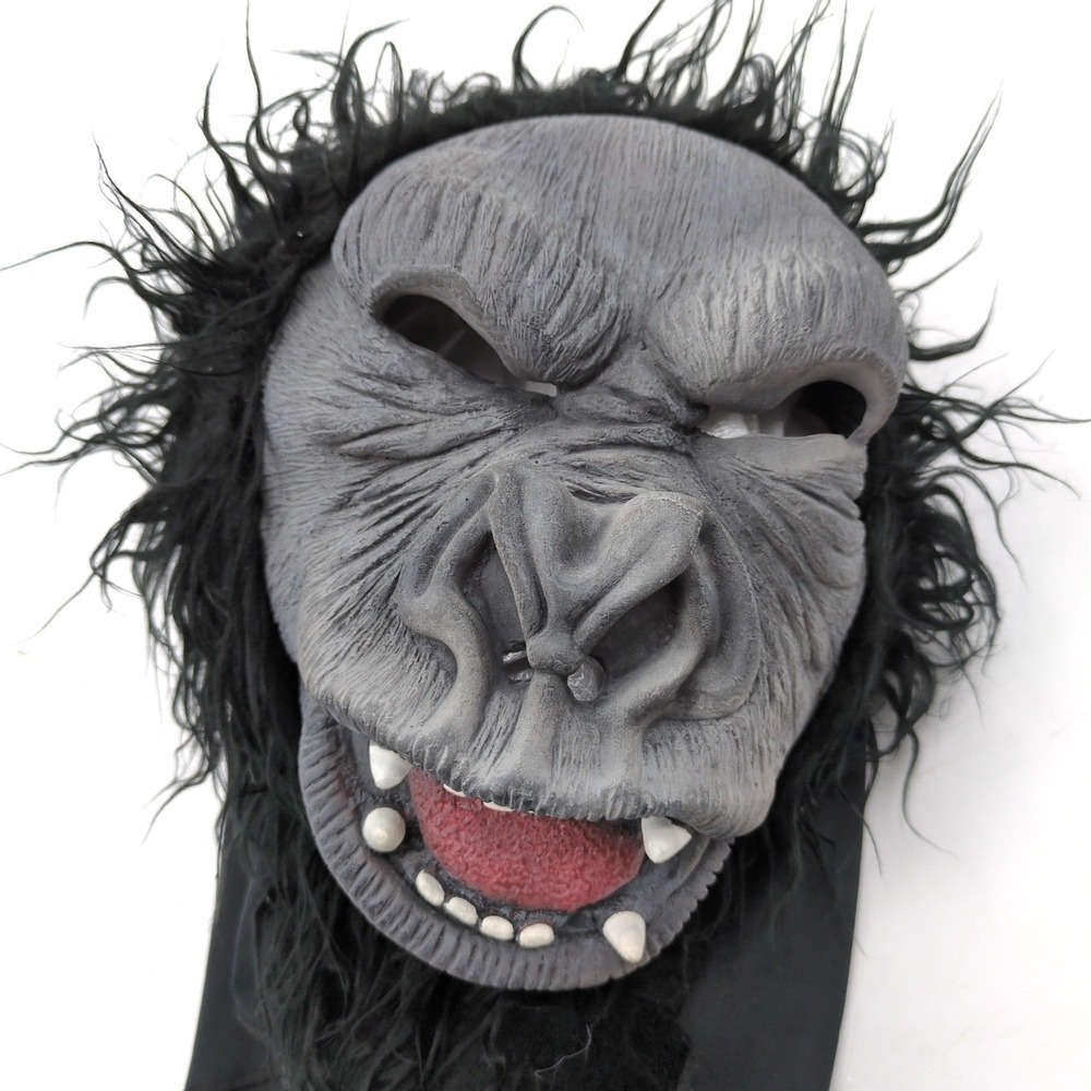 Vintage Spook Gorilla Ape‎ Latex Mask Adult Halloween Costume 80s 90s Horror - Picture 4 of 10